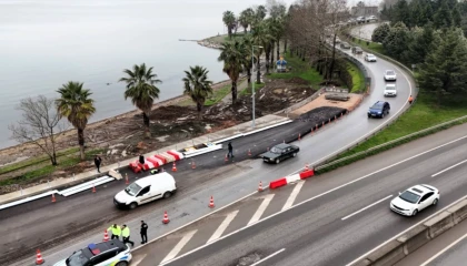 Kocaeli’de Başiskele Koridor Projesi’nde yeni yan yol açıldı
