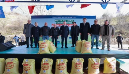 Kocaeli’de çiftçiye gübre desteği