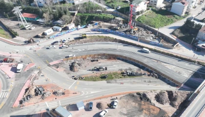 Kocaeli’de Kaşkaldere bağlantı yolu trafiğe açıldı