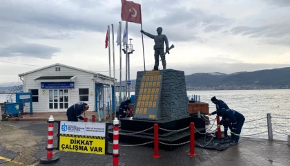 Körfez Şehitler Anıtı’nda bakım