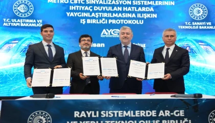 Metro sinyalizasyonunda yerli hamle... Üçlü protokol imzalandı