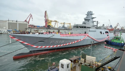 MİLGEM sınıfı AKDENİZ fırkateyni denizle buluştu... Mavi Vatan’a yeni güç