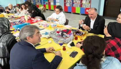 Mudanya’da öğretmenler geleneksel keçe sanatıyla buluştu