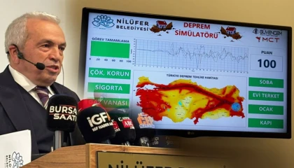 Nilüfer Belediyesi Simülasyon Merkezi yeniden devrede... Başkan Özdemir: Deprem ihmalden de yıkıcıdır