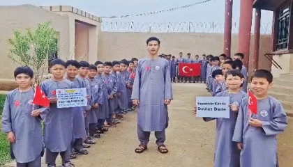 Afganistan’daki yetim çocuklardan ’Devlet Dede’ye teşekkür