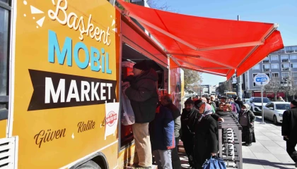Başkentliler mobil marketlerde yerli etle buluşuyor