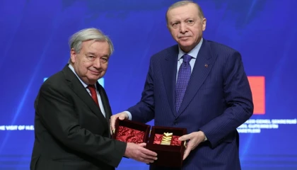 BM Genel Sekreteri Guterres’e Atatürk Uluslararası Barış Ödülü