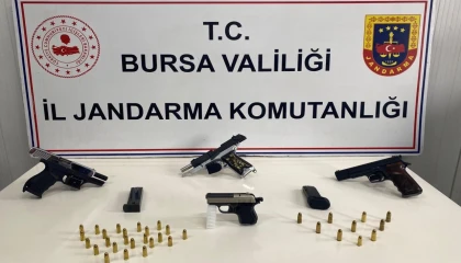 Bursa İnegöl’de ruhsatsız silah operasyonu