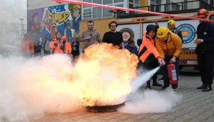 Bursa Yıldırım’da nefes kesen tatbikat