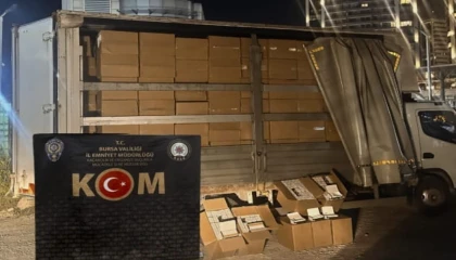 Bursa’da 3 milyon kaçak makaron ele geçirildi
