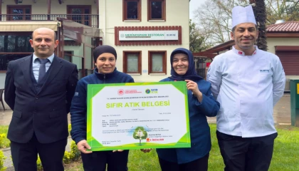 Bursa’da Merinospark Sosyal Tesisi ’Sıfır Atık Belgesi’ aldı