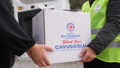 Denizli Büyükşehir’den 25 bin aileye gıda kolisi