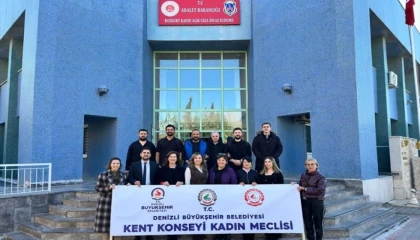 Denizli’de Kent Konseyi Kadın Meclisi’nden anlamlı ziyaret