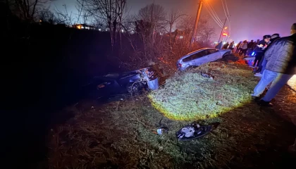 Düzce’de iki otomobil çarpıştı: 6 yaralı