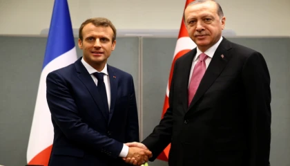 Erdoğan, Macron ile küresel çatışmaları görüştü
