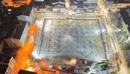 Eskişehir’de 5 bin metreküplük dev beton dökümü