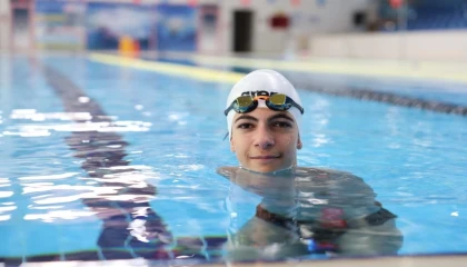 Eskişehirli milli yüzücü İtalya’da Türkiye’yi temsil edecek