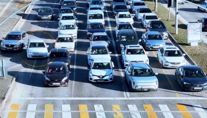 Gaziantep’te 10 günde 389 sürücüye hatalı şerit cezası
