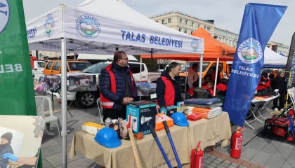Kayseri Talas’ta depreme karşı farkındalık zamanı