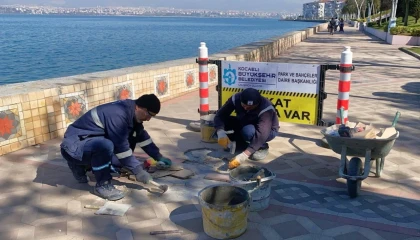 Kocaeli Değirmendere sahilinde hummalı çalışma