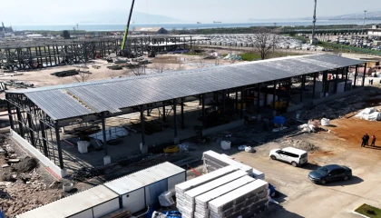 Kocaeli itfaiye depo binasında çalışmalar yüzde 80’e ulaştı