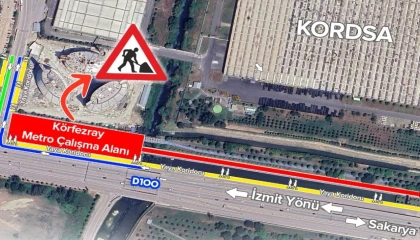 Kocaeli’de ulaşımda geçici ara çalışması