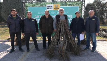 Konya Büyükşehir’den çiftçilere 23 bin 530 fidan desteği