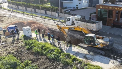 Manisa Güzelyurt’ta sorunlu kanalizasyon hattına yenileme