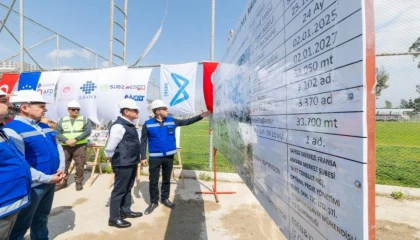 Mersin’de 55 kilometrelik kanalizasyon projesi yüzde 75 tamamlandı