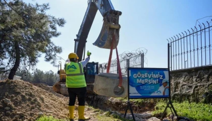 Mersin’de MESKİ atık su altyapısı çalışmalarını sürdürüyor