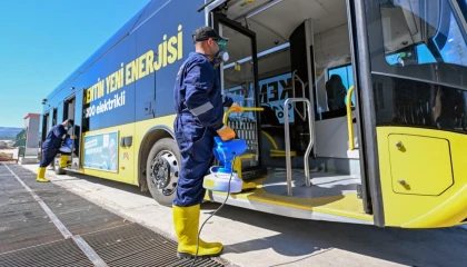 Mersin’de toplu taşımada hijyen ve güvenlik seferberliği