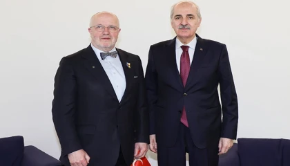 Numan Kurtulmuş, Litvanyalı mevkidaşıyla Zagreb’te görüştü