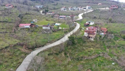 Ordu Fatsa’da beton yol konforu Bucaklı’ya ulaştı