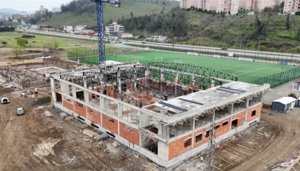 Ordu’da Eskipazar Spor Kompleksi inşaatı sürüyor