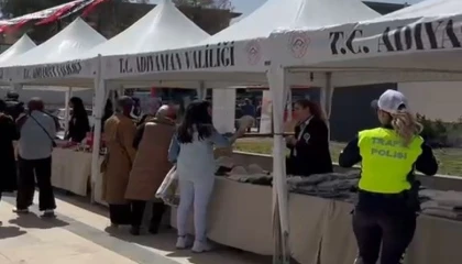 Adıyaman’da Polis Eşleri Derneği kermesine yoğun ilgi