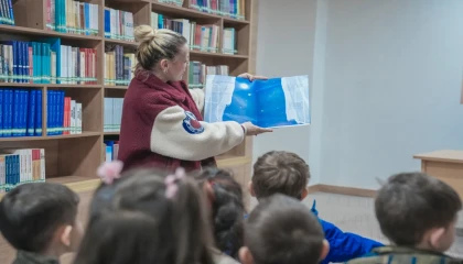 Ankara Keçiören’de minik öğrenciler kütüphane atmosferini yaşadı