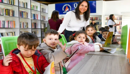 Antalya’da çocuklardan anlamlı Kütüphane Haftası ziyareti