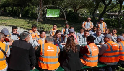 Antalya’da yeşil bayraklı parkta emek buluşması