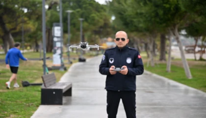 Antalya’da zabıta drone ile denetimde