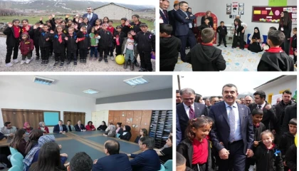 Bakan Tekin, Van’da ilkokul öğrencileriyle buluştu