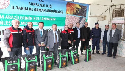 Bursa’nın üç ilçesinde ayçiçeği üretimine güçlü destek