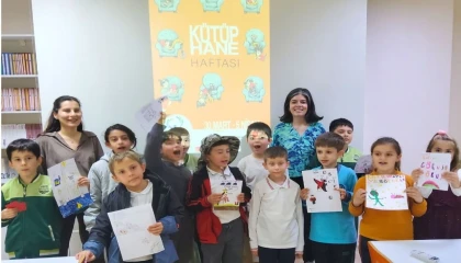 Çanakkale’de miniklerin kütüphane coşkusu