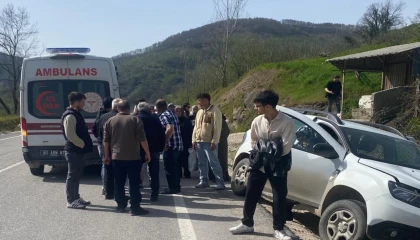 Düzce-Yığılca yolunda kaza: 1 yaralı