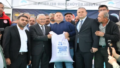Kayseri Büyükşehir’den çiftçiye dev destek
