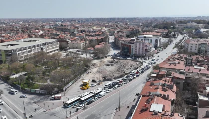 Konya Beşyol Kavşağı’nda 8 binada yıkım tamamlandı