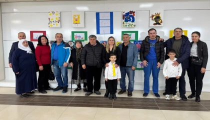 Küçük ressam Yağız Baladur’dan muhteşem sergi