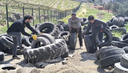 Mardin Büyükşehir, 100 ton atık lastiği geri dönüşüme kazandırdı