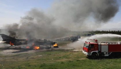 MSB’den Malatya’da ’uçak yangını’ tatbikatı