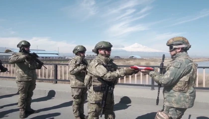 Nahçıvan askerleri tatbikat için Türkiye’de