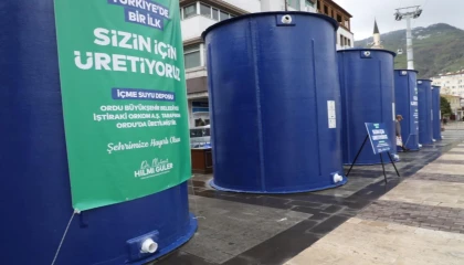 Ordu’da kırsal mahallelere fiberglas depo desteği